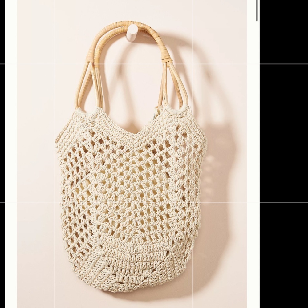 Anthropologie Kimbra crochet tote